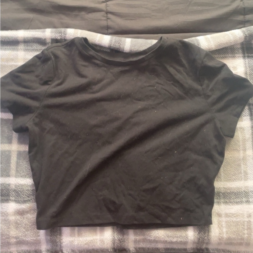 Black crop top
